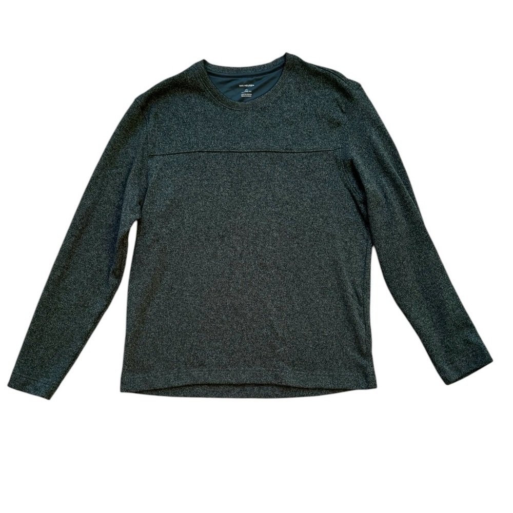 VAN HEUSEN CLASSIC FIT CREW‎ NECK GREEN SWEATSHIRT | MEN’S SIZE XL